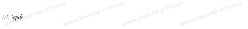55 regule字体转换